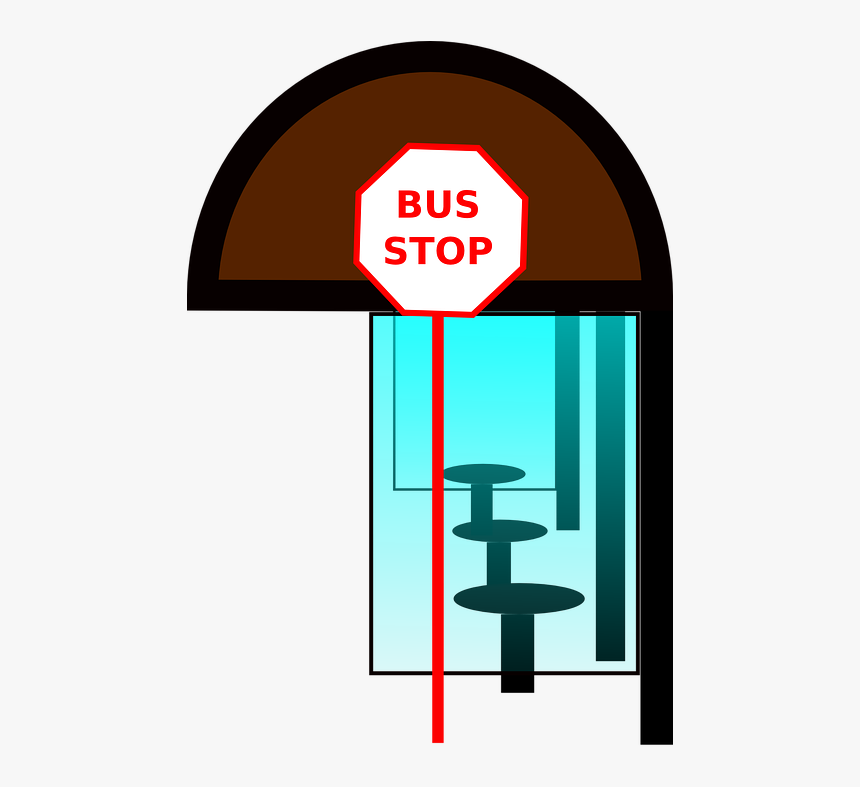 Bus, Stop, Seats, Window, Shelter, Canopy, Public - Bus Station Clip Art, HD Png Download
