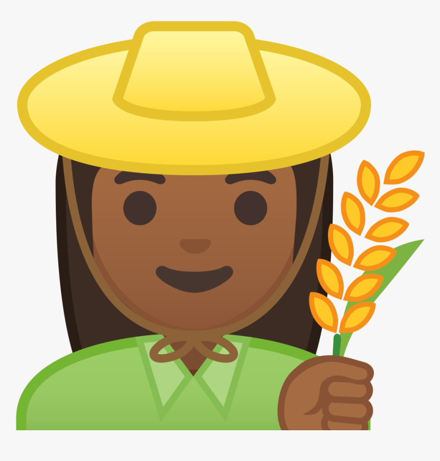 Woman Farmer Medium Dark Skin Tone Icon - Farmer Icon Png, Transparent Png