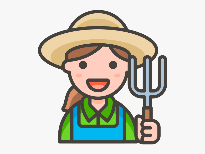 Woman Farmer Emoji - Farmer Icon Png, Transparent Png