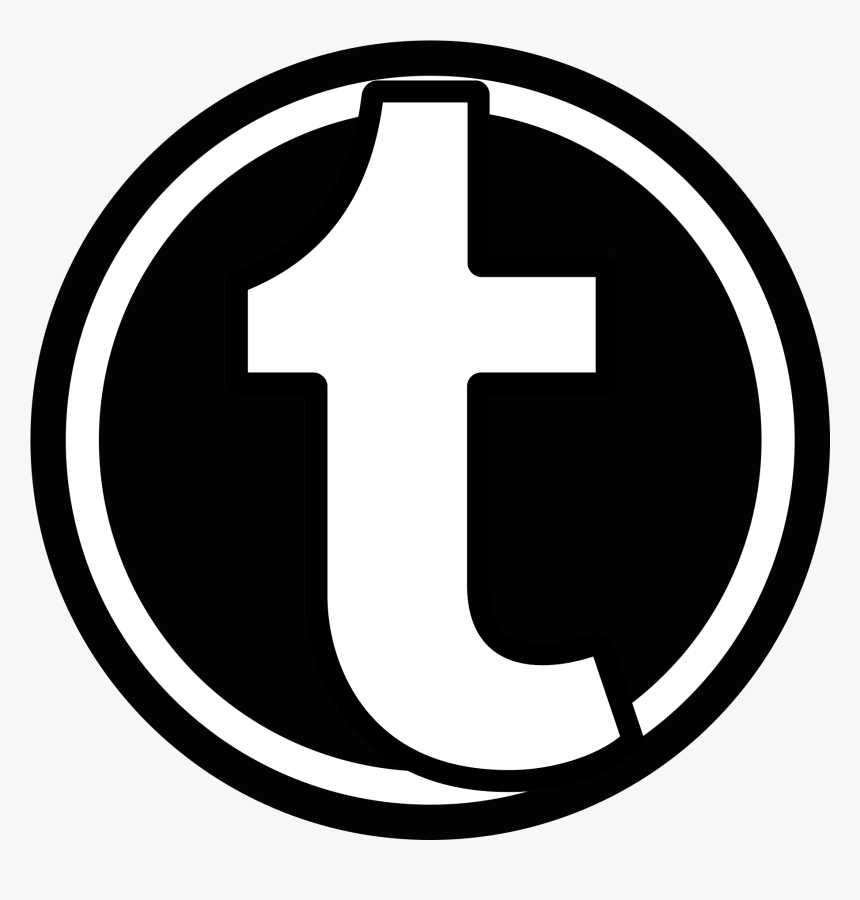 B&w Tumblr Icon - Logo B&w, HD Png Download