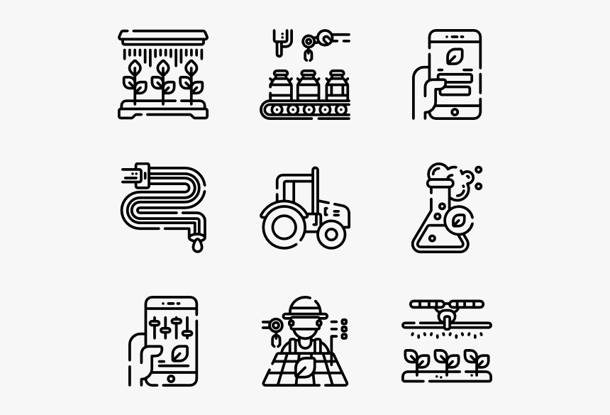 Smart Farm - Vector Electric Icon Png, Transparent Png