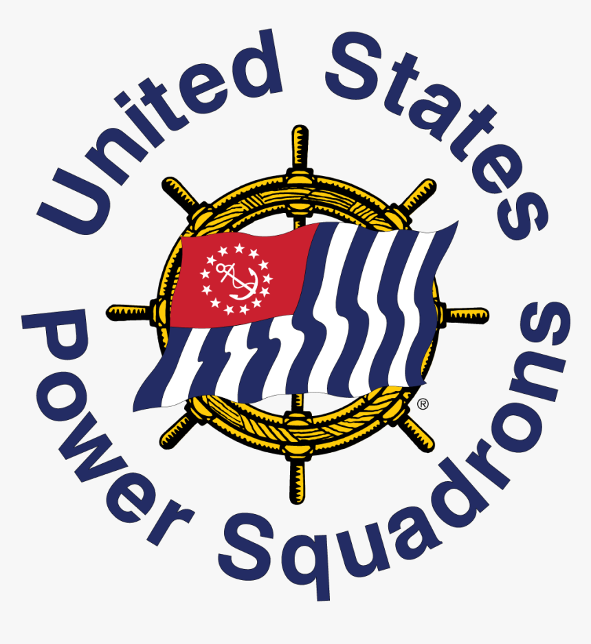 Usps Ship S Wheel With Words - Us Power Squadron Logo, HD Png Download