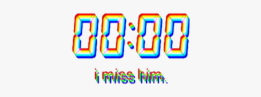 #tumblr #text #overlay #png - Miss You 00 00, Transparent Png