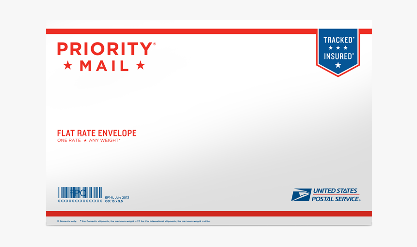 Priority Mail Mailing Envelope, HD Png Download , Transparent Png Image