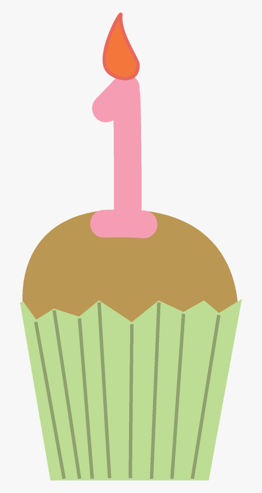 Birthday Cupcake Hd Photo Clipart - One Year Clip Art, HD Png Download