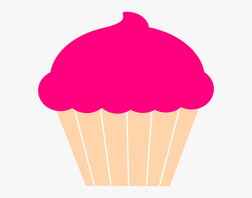 Cupcake Frosting & Icing Red Velvet Cake Muffin Clip - Cupcake Silhouette Vector Png, Transparent Png