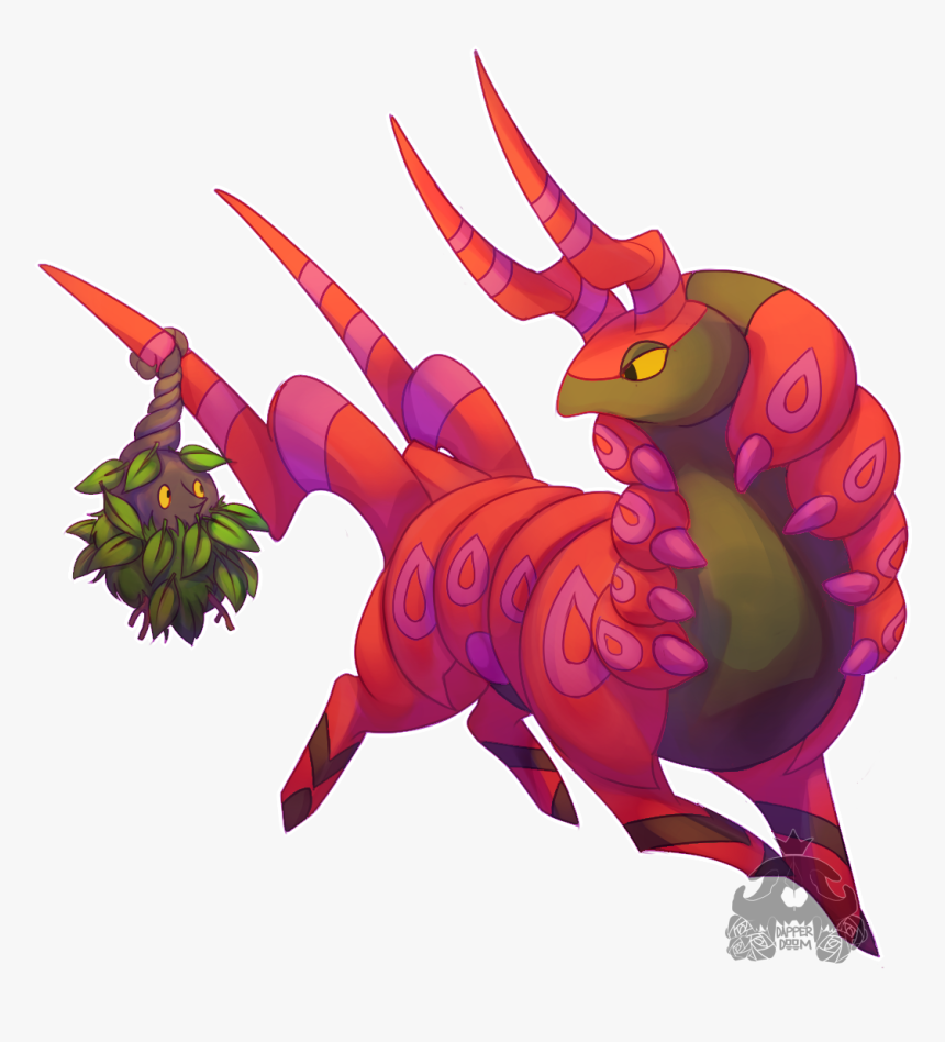 - - Comm 1/3 - - Scolipede And Burmy - Illustration, HD Png Download