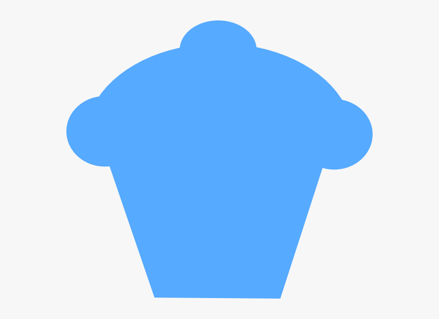 Cupcake Blue Silhouette Svg Clip Arts, HD Png Download