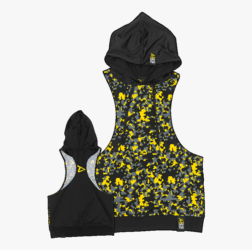 Hooded Stringer With Camo Pattern By Dedicated Nutrition - Dedicated Hooded Stringer Camo, HD Png Download