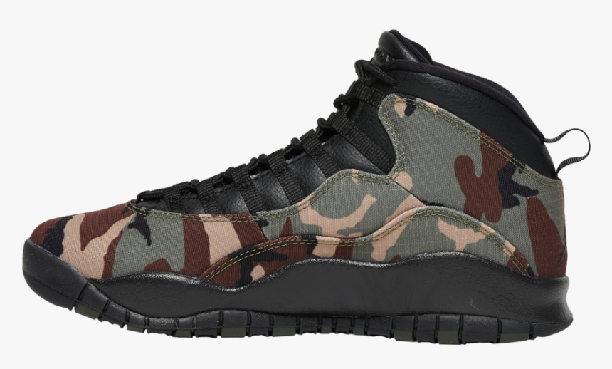 Air Jordan 10 Camo, HD Png Download