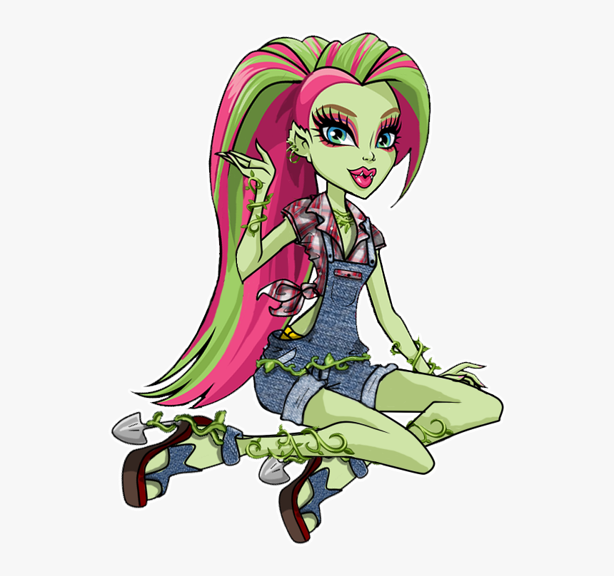 Transparent Cartoon Farmer Clipart - Monster High Venus All Dolls, HD Png Download