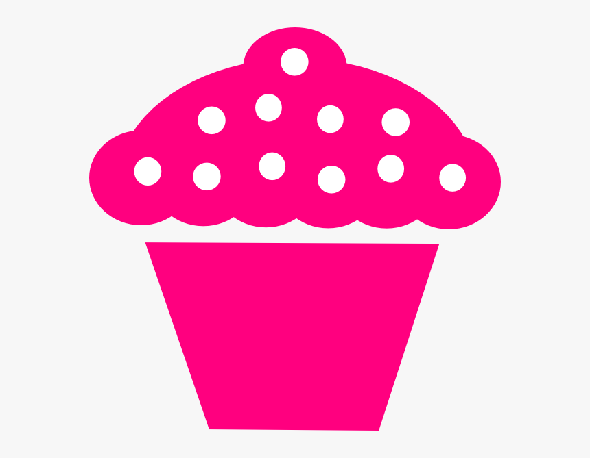 Black White Polka Dot Background Clip Art Clipart - Pink Cupcake Clipart Png, Transparent Png