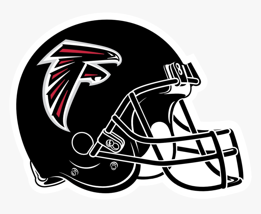 Atlanta Falcons Black Helmet Sticker - Falcon Football, HD Png Download