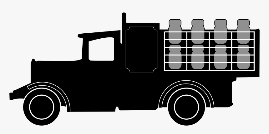 Transparent Truck Icon Png - Milk Truck Icon, Png Download