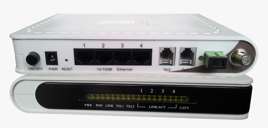 Triple Play Onu For Ftth 4 Ethernet 2 Voice Fxs And - Radio Receiver, HD Png Download
