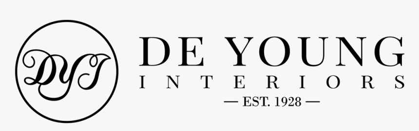 Deyoung Interiors Logo - Black-and-white, HD Png Download