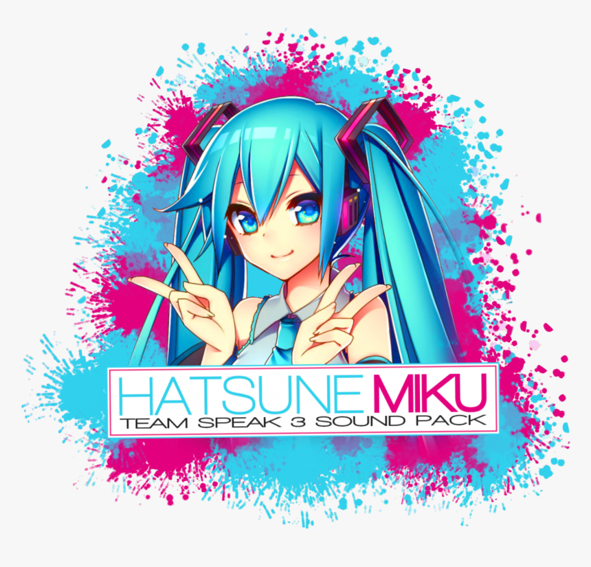 Hatsune Miku Ts3 Teamspeak 3 Soundpack - Hatsune Miku Png, Transparent Png