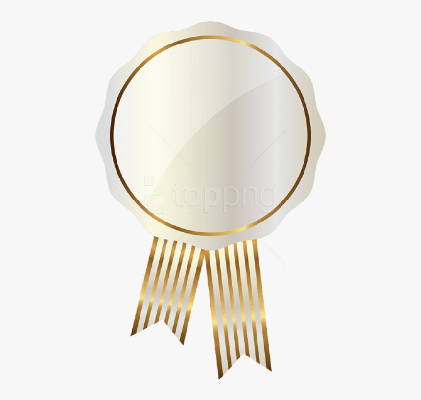 Ribbon Png, White Seal, Flower Frame, Clipart Images, - Trophy, Transparent Png