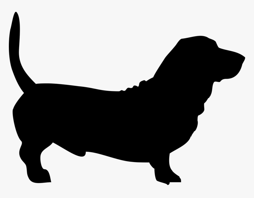 Clip Art Pin By Pet Tips - Silhouette Basset Hound Clipart, HD Png Download