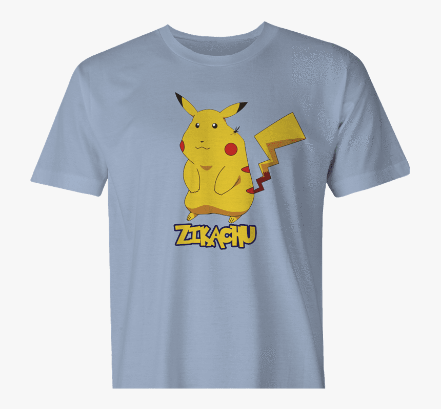 Pikachu Zika Zikachu Pokemon Men S T-shirt - Active Shirt, HD Png Download