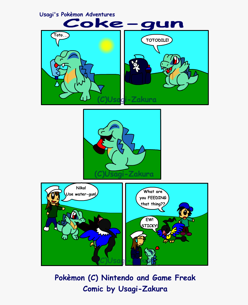 August 10th, 2009, - Totodile Comic Funny, HD Png Download