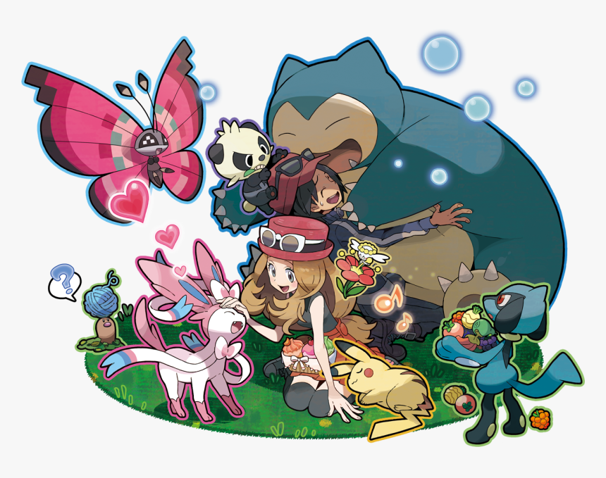 Pokemon Xy Calem Team, HD Png Download