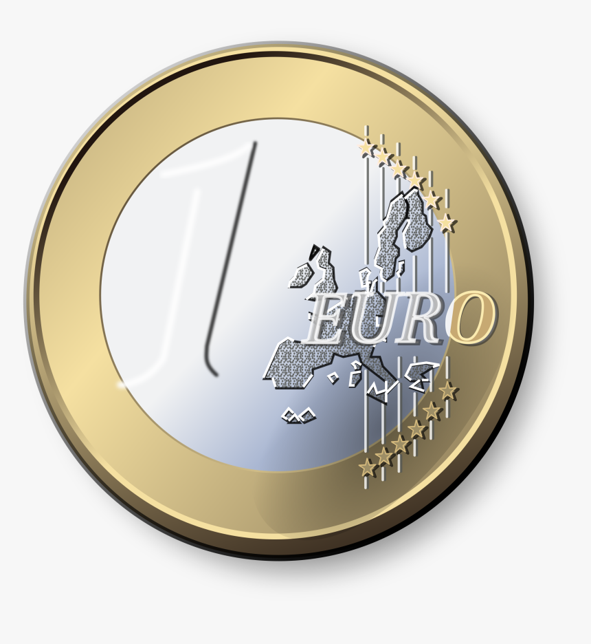 Images Transparent Free Download - Euro Coin Clipart, HD Png Download