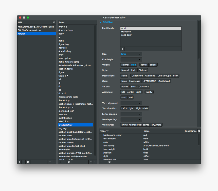 Css Editor Pro - Bluegriffon, HD Png Download