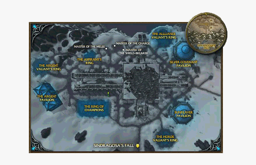 Argent Tournament Map, HD Png Download