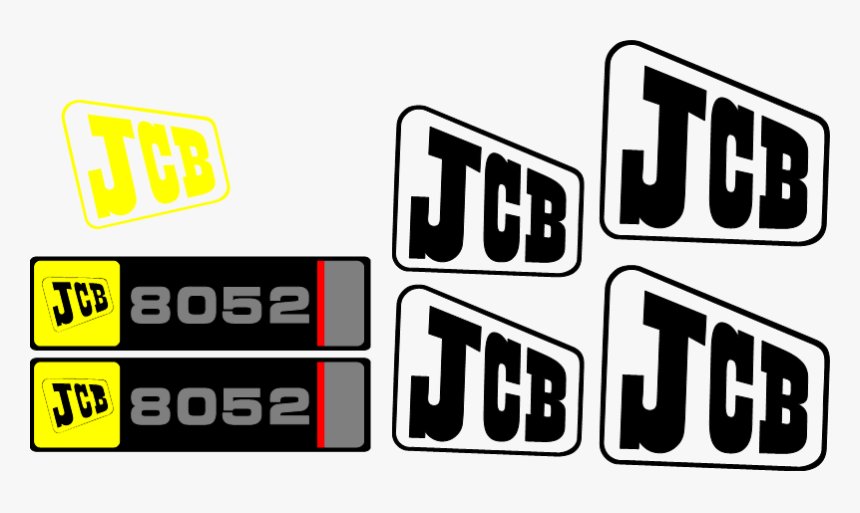 Jcb 8052 Decal Set, HD Png Download