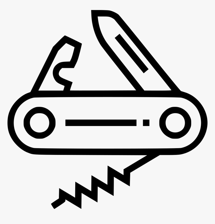 Knife Svg Clip Art - Swiss Army Knife Clipart, HD Png Download