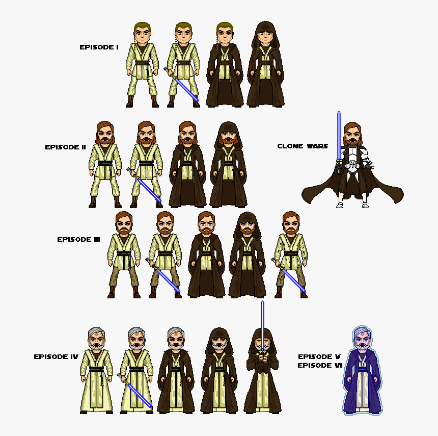 Benkenobi - Clone Wars Micro Heroes, HD Png Download