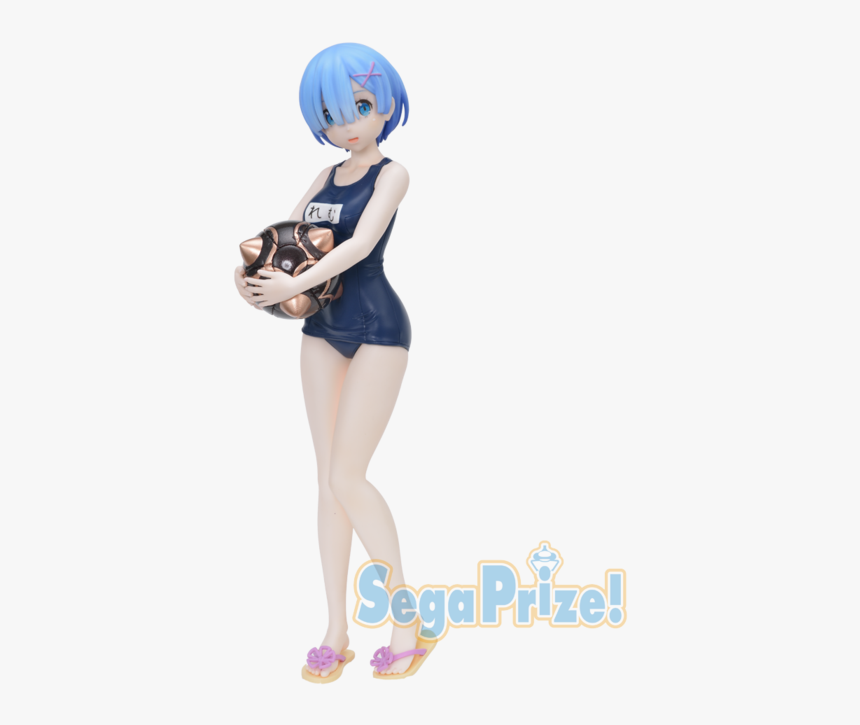 Rem You On A Day Of Summer School Swimsuit - Re Zero Figurine Rem Swimsuit, HD Png Download