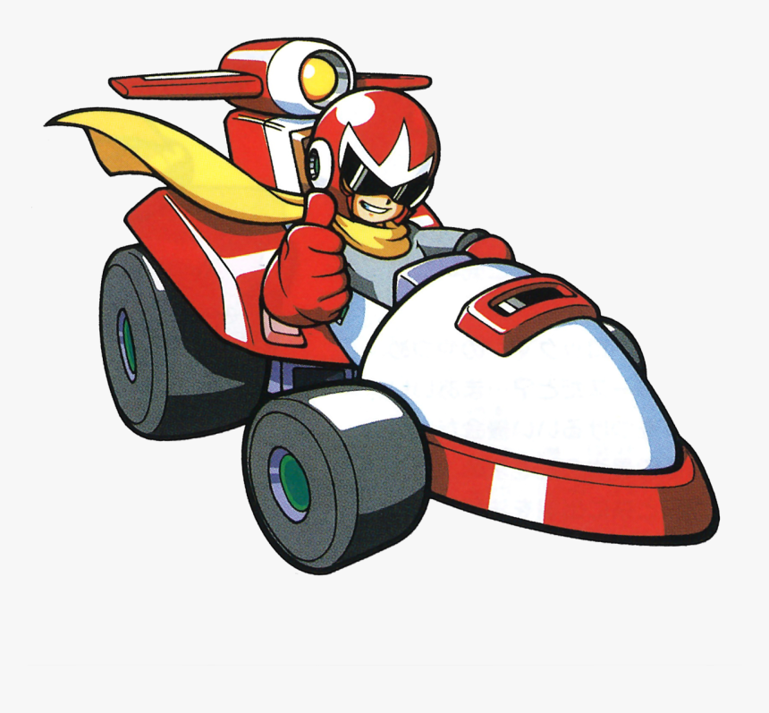Race Car Clipart Png - Megaman Battle And Chase Protoman, Transparent Png