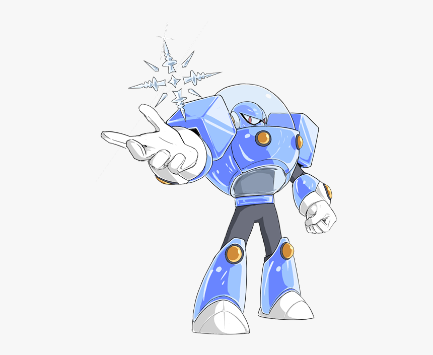 Glass Man Art By Phusion - Mega Man Glass Man, HD Png Download