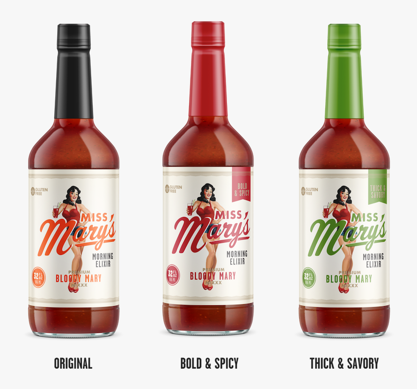 Image Of 4 Bottle Pack- Bloody Mary - Mrs Mary's Bloody Mary, HD Png Download