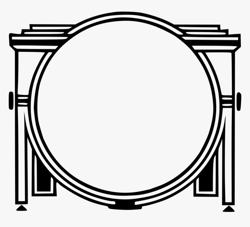 Transparent Vignette Png - Mirror Frame Silhouette Rectangle Png, Png Download