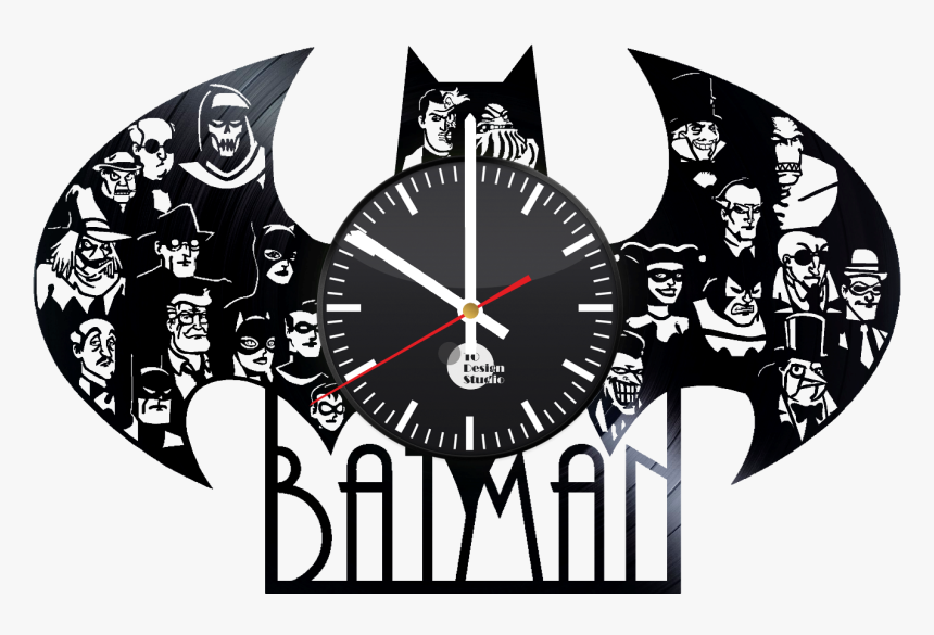 Batman Arkham Knight Handmade Vinyl Record Wall Clock - Batman Arkham Knight Wall Clock, HD Png Download