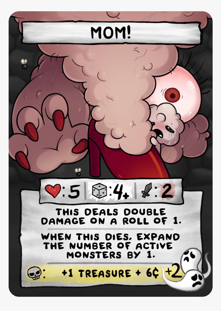 Mom - Binding Of Isaac Four Souls Satan, HD Png Download