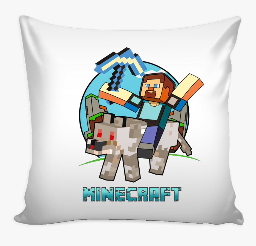 Minecraft Pillow Cover Minecraft Dog Riding - Targaryen Fire Blood Logo, HD Png Download
