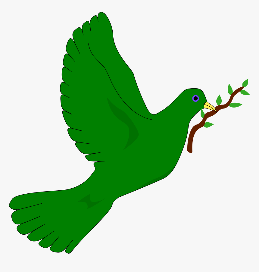 Transparent Pigeon Png - Peace Dove Green, Png Download