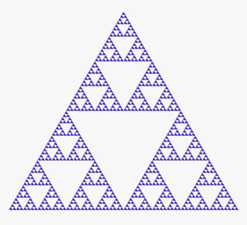 Sierpinski Triangle Colored Clip Arts - Triangle De Sierpinski, HD Png Download
