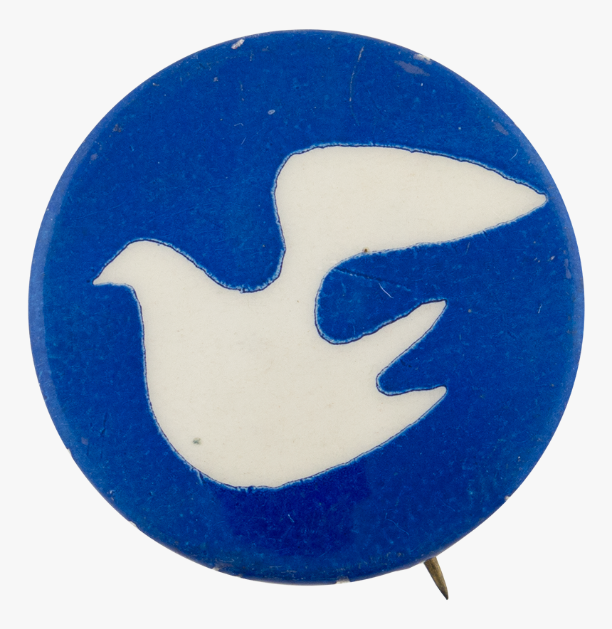 Peace Dove Dark Blue Cause Button Museum - Crescent, HD Png Download