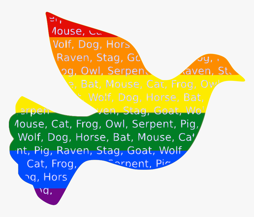 La Creación De La Paloma - Dove Peace And Rainbow, HD Png Download