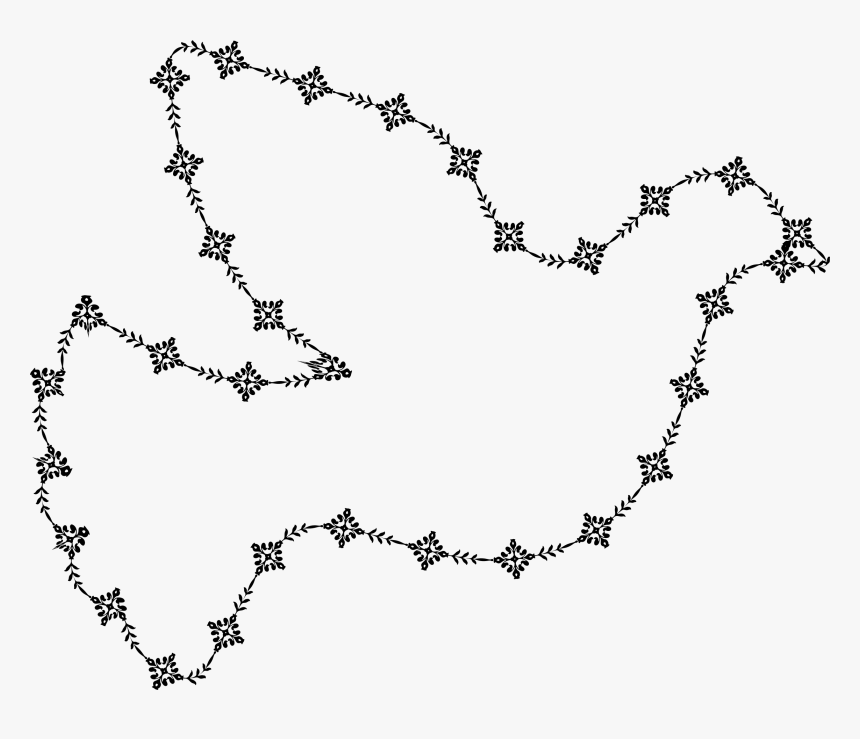 This Free Icons Png Design Of Peace Dove Corner Decoration - Desenho De Pombinho Do Espirito Santo, Transparent Png