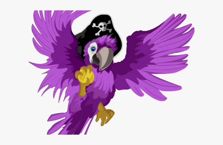 Macaw Clipart Pirate Parrot - Clip Art, HD Png Download