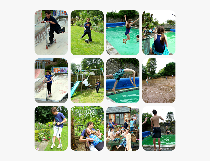 Urban Kids Still Finding Outdoor Fun - Collage, HD Png Download
