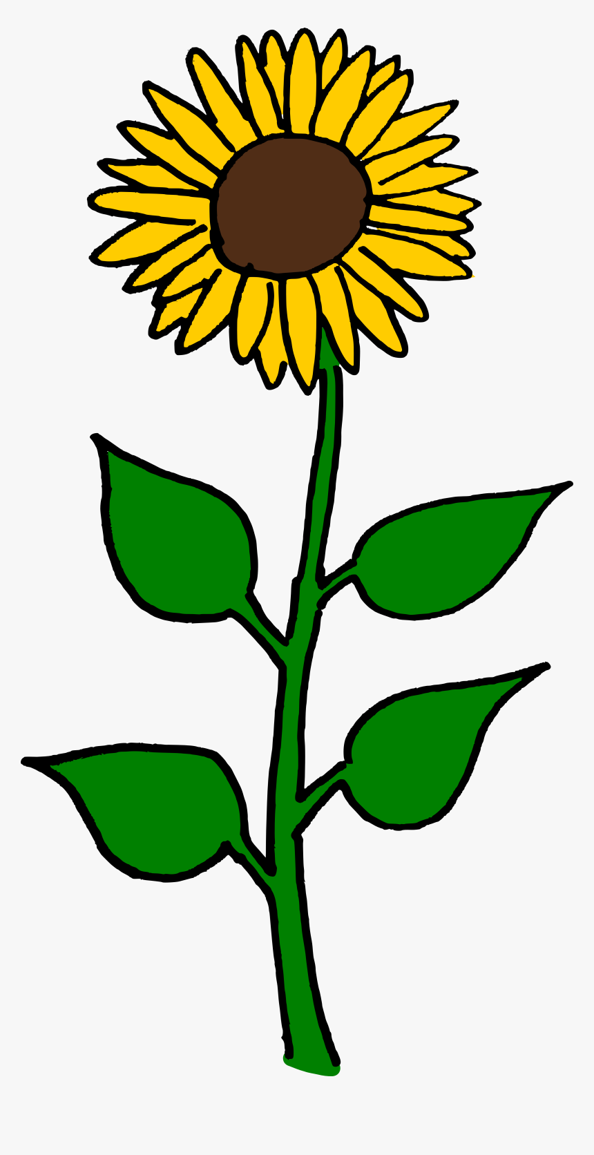 Sunflower Flower Clipart, HD Png Download
