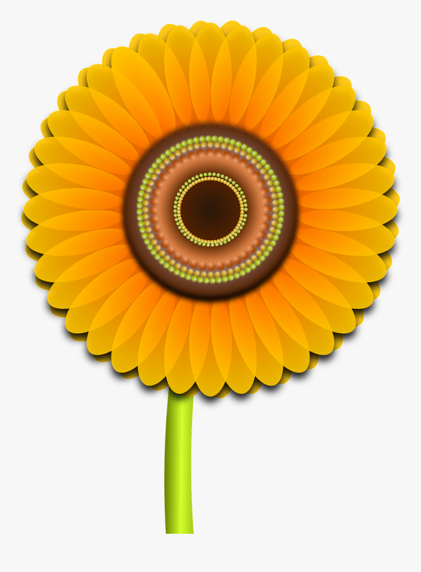 Sunflower Flower Nature Free Photo - Vector Hoa Huong Duong, HD Png Download