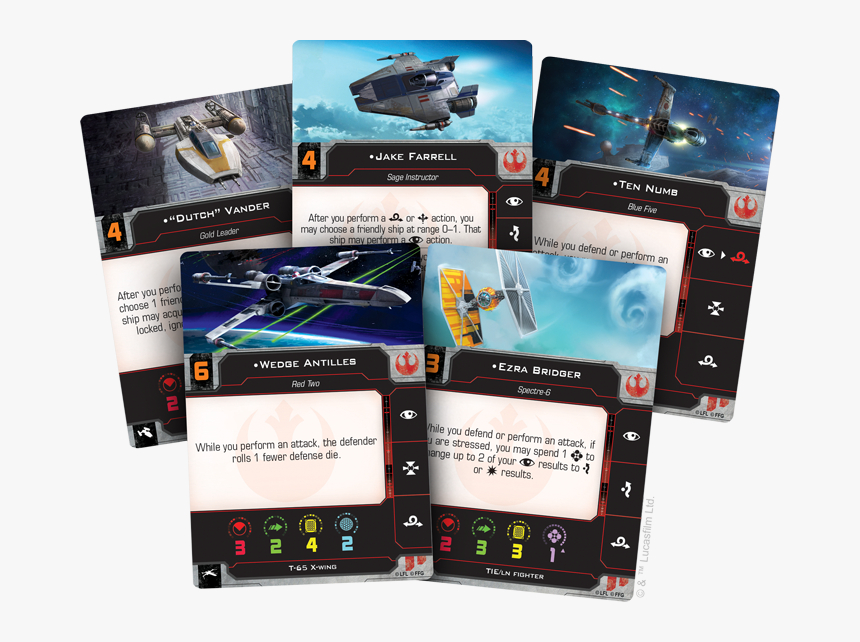 X Wing Second Edition Cards, HD Png Download
